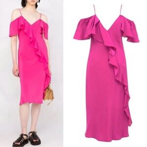 NWT 100% Silk Pink Dress M